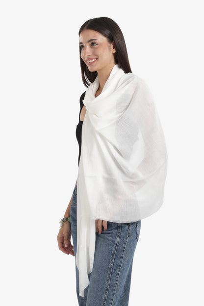 Ribbed Rectangular Scarf