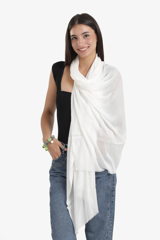 Ribbed Rectangular Scarf