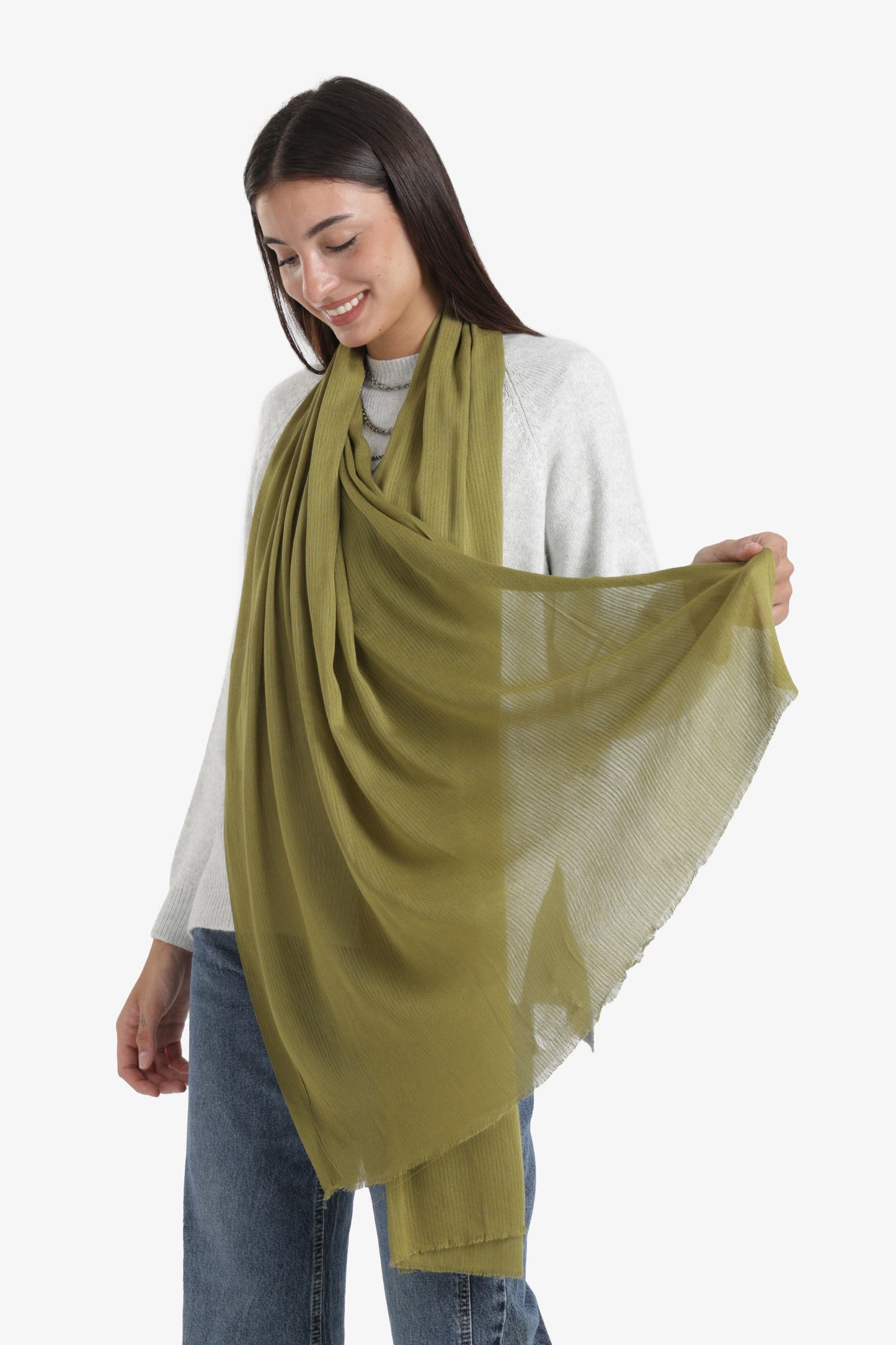 Ribbed Rectangular Scarf