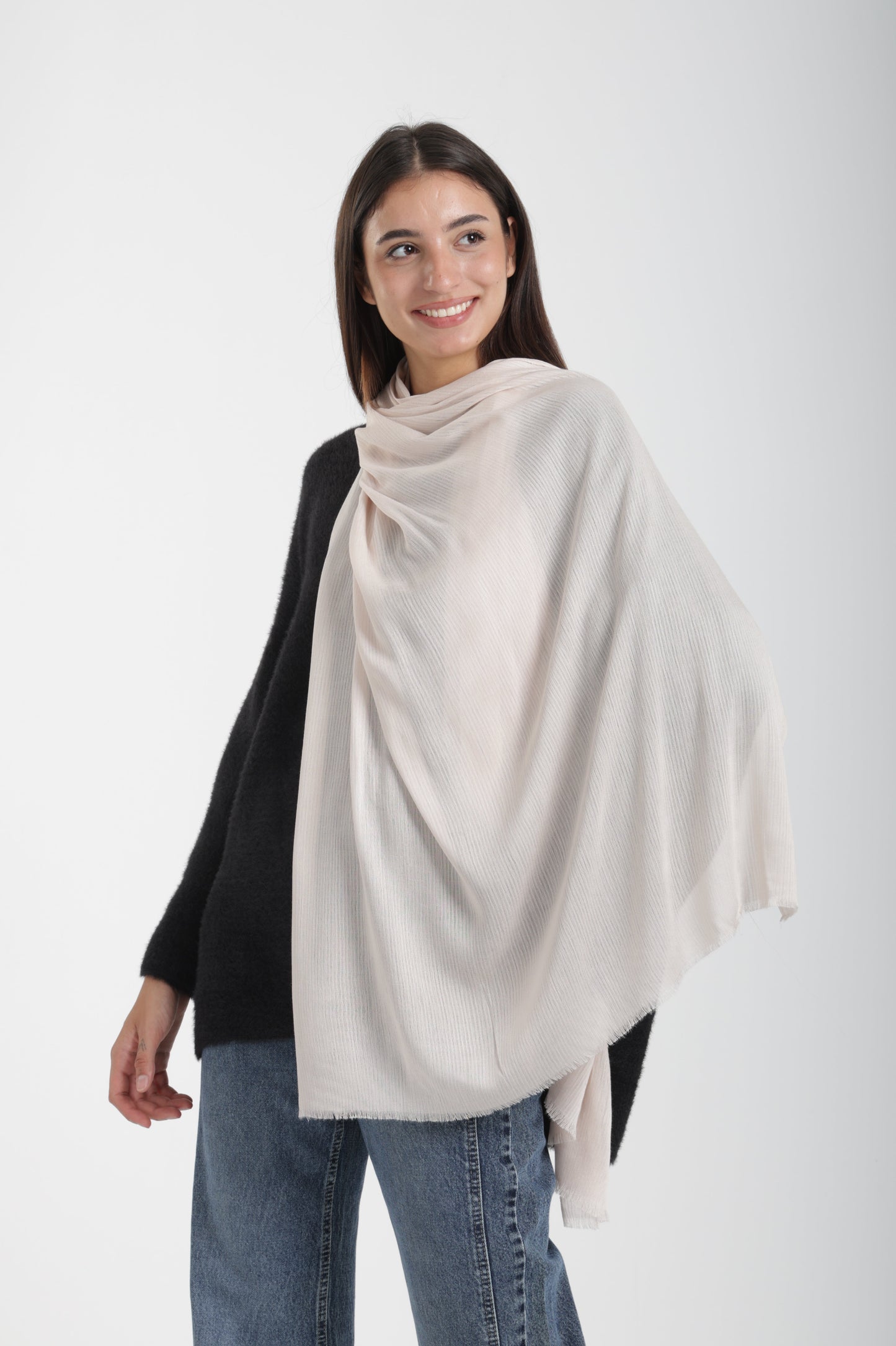 Ribbed Rectangular Scarf