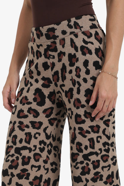 Leopard Flare Pants