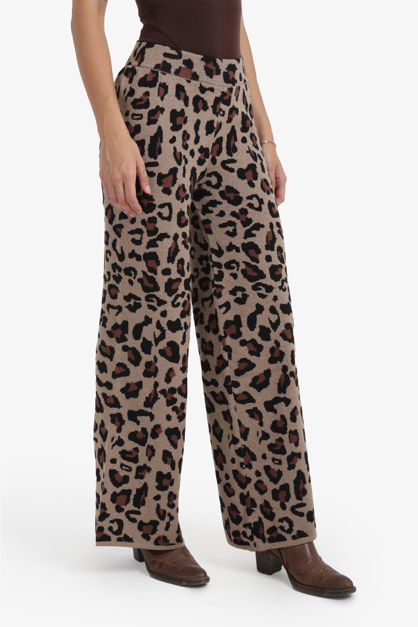 Leopard Flare Pants