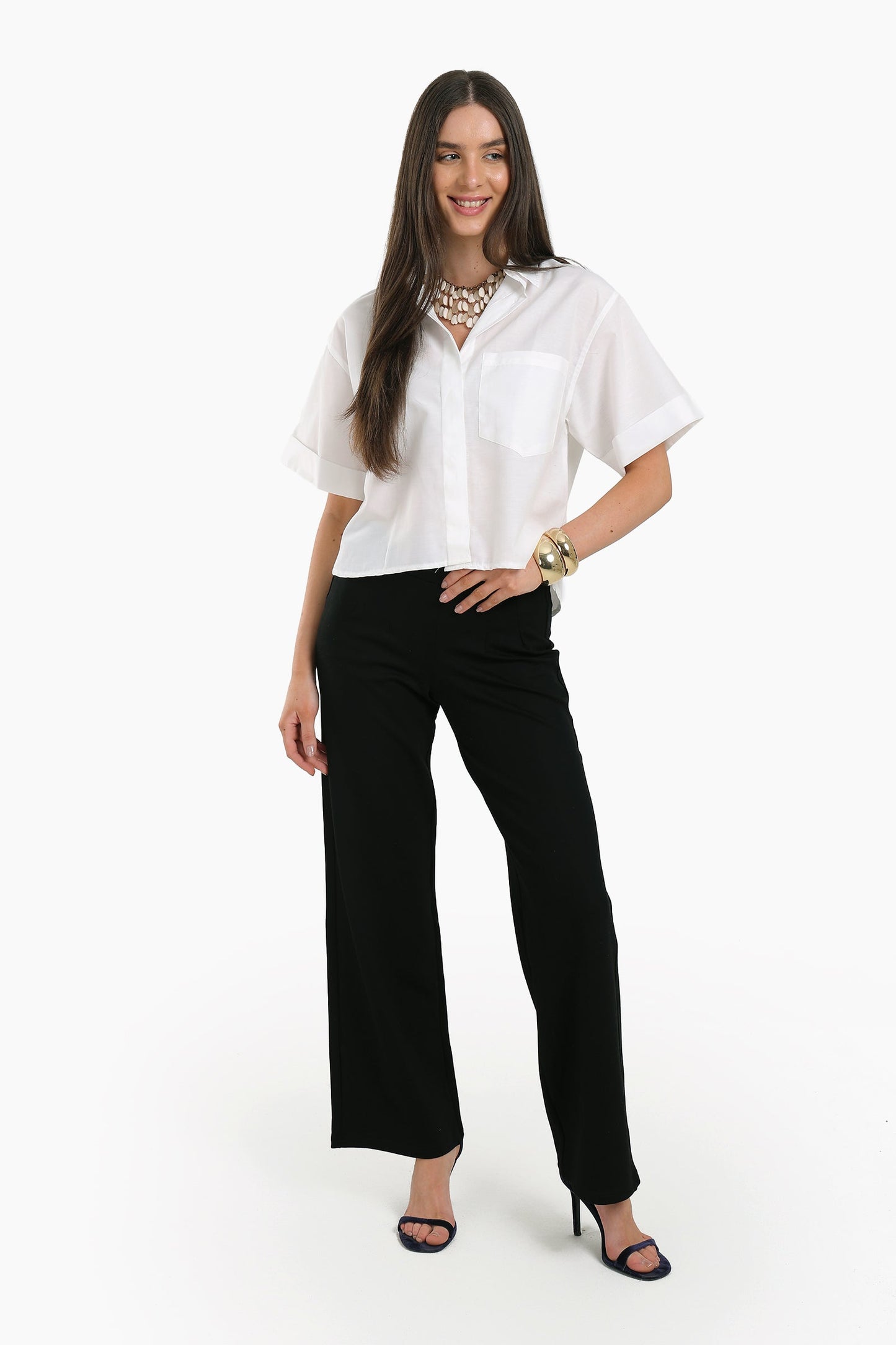 White Short Sleeves Shirt