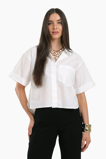 White Short Sleeves Shirt