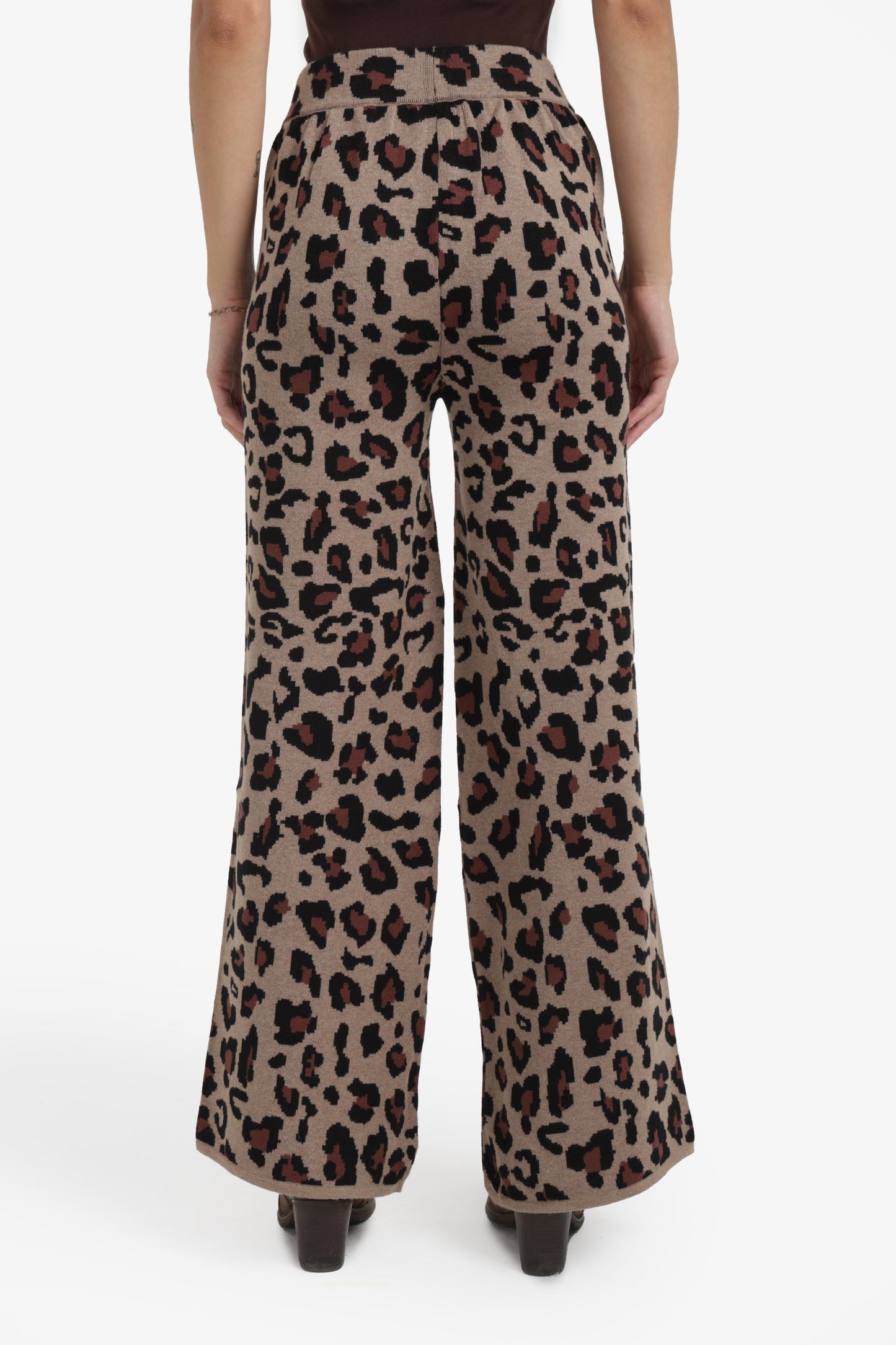Leopard Flare Pants
