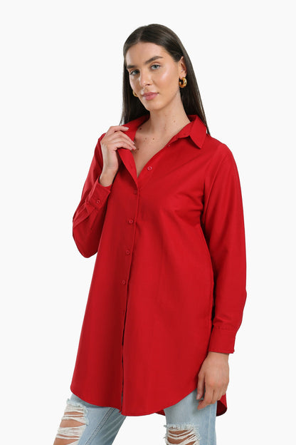 Round Hem Long Shirt