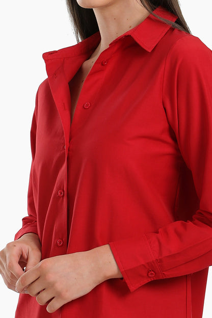 Round Hem Long Shirt