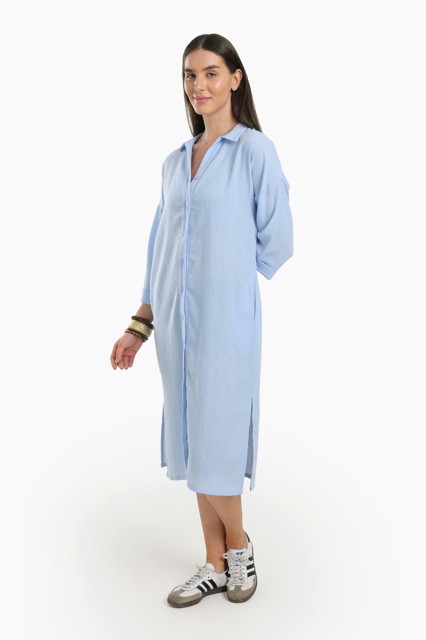 Plain Lounge Shirt Dress
