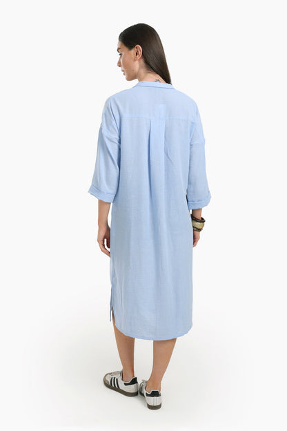 Plain Lounge Shirt Dress