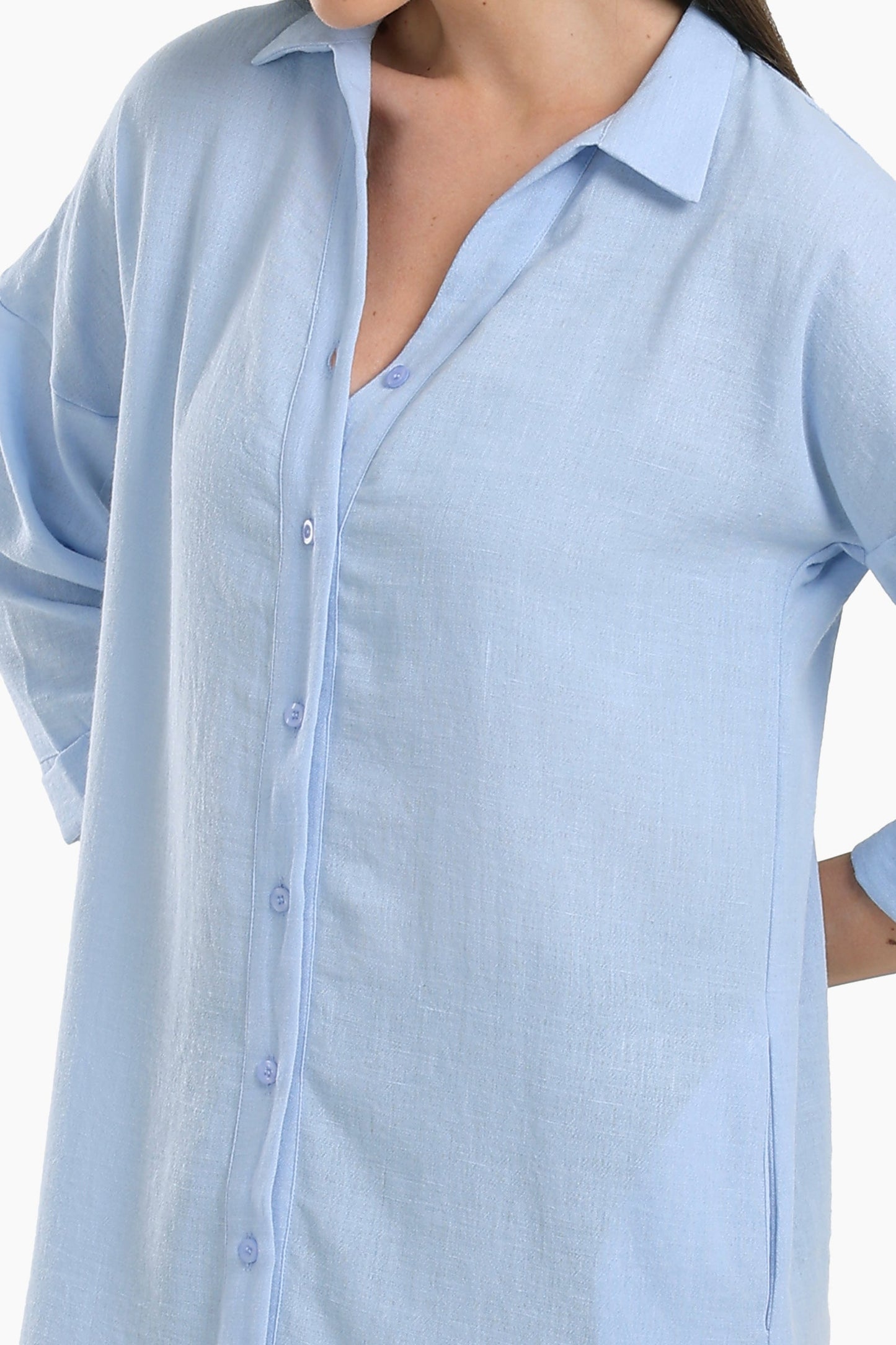 Plain Lounge Shirt Dress