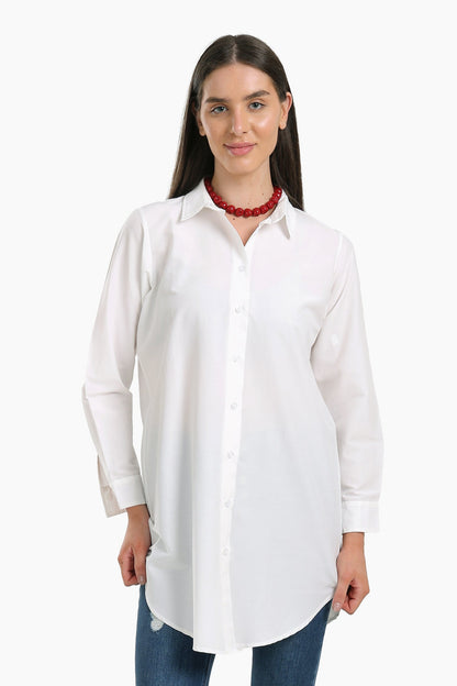 Round Hem Long Shirt
