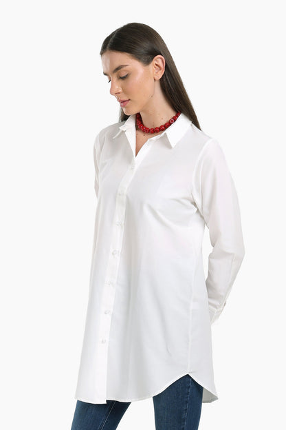Round Hem Long Shirt