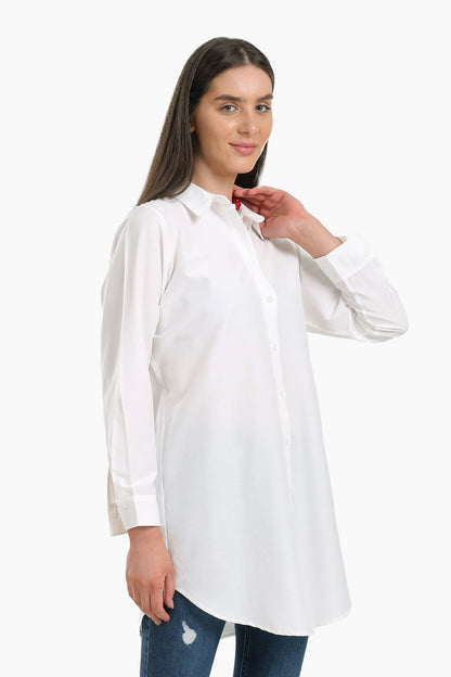Round Hem Long Shirt