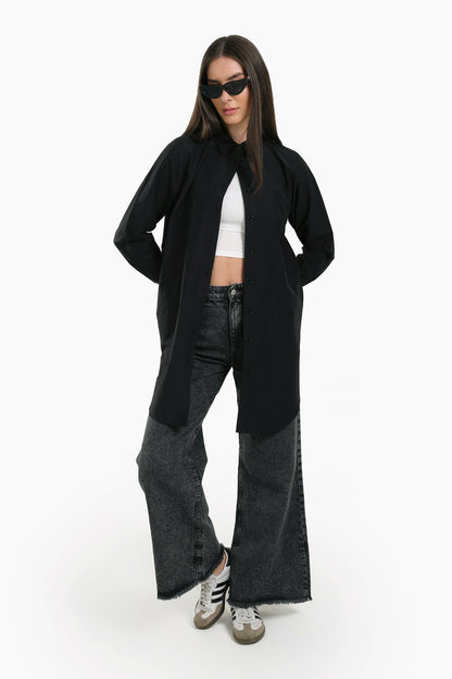 Round Hem Long Shirt