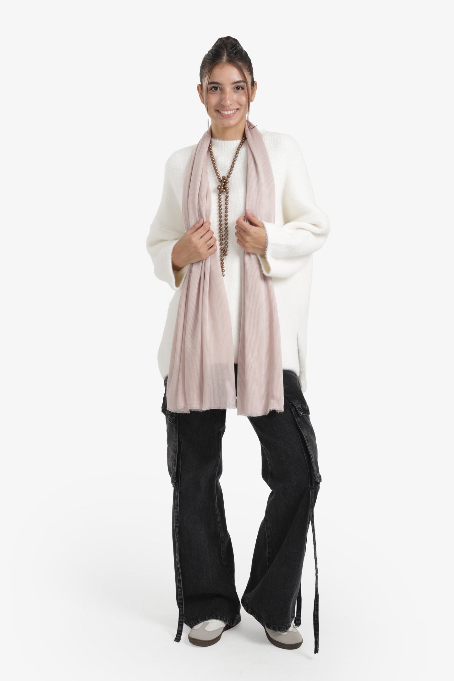 Ribbed Rectangular Scarf