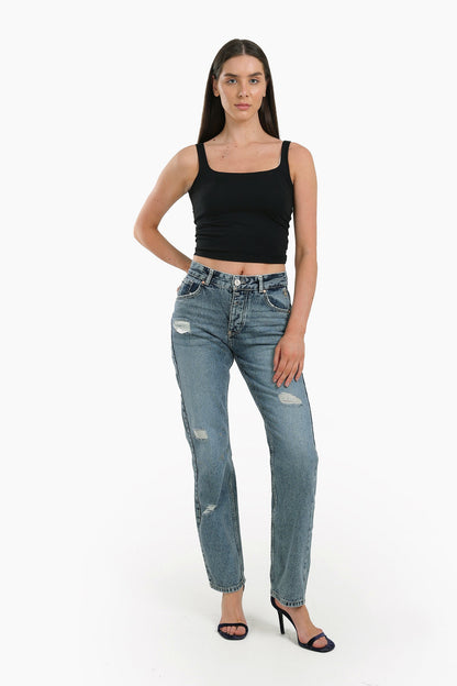 Full Length Ripped Jeans