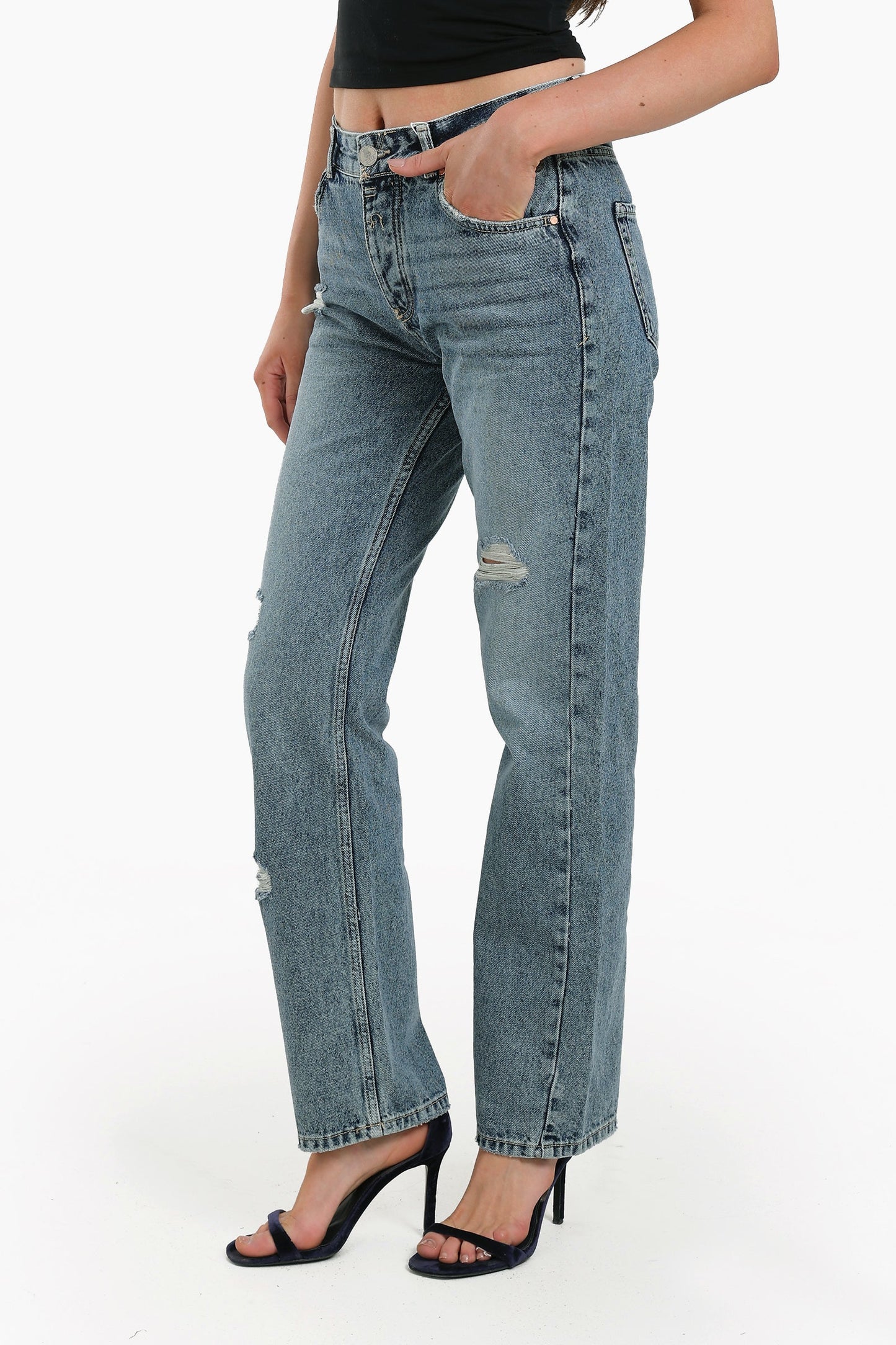 Full Length Ripped Jeans