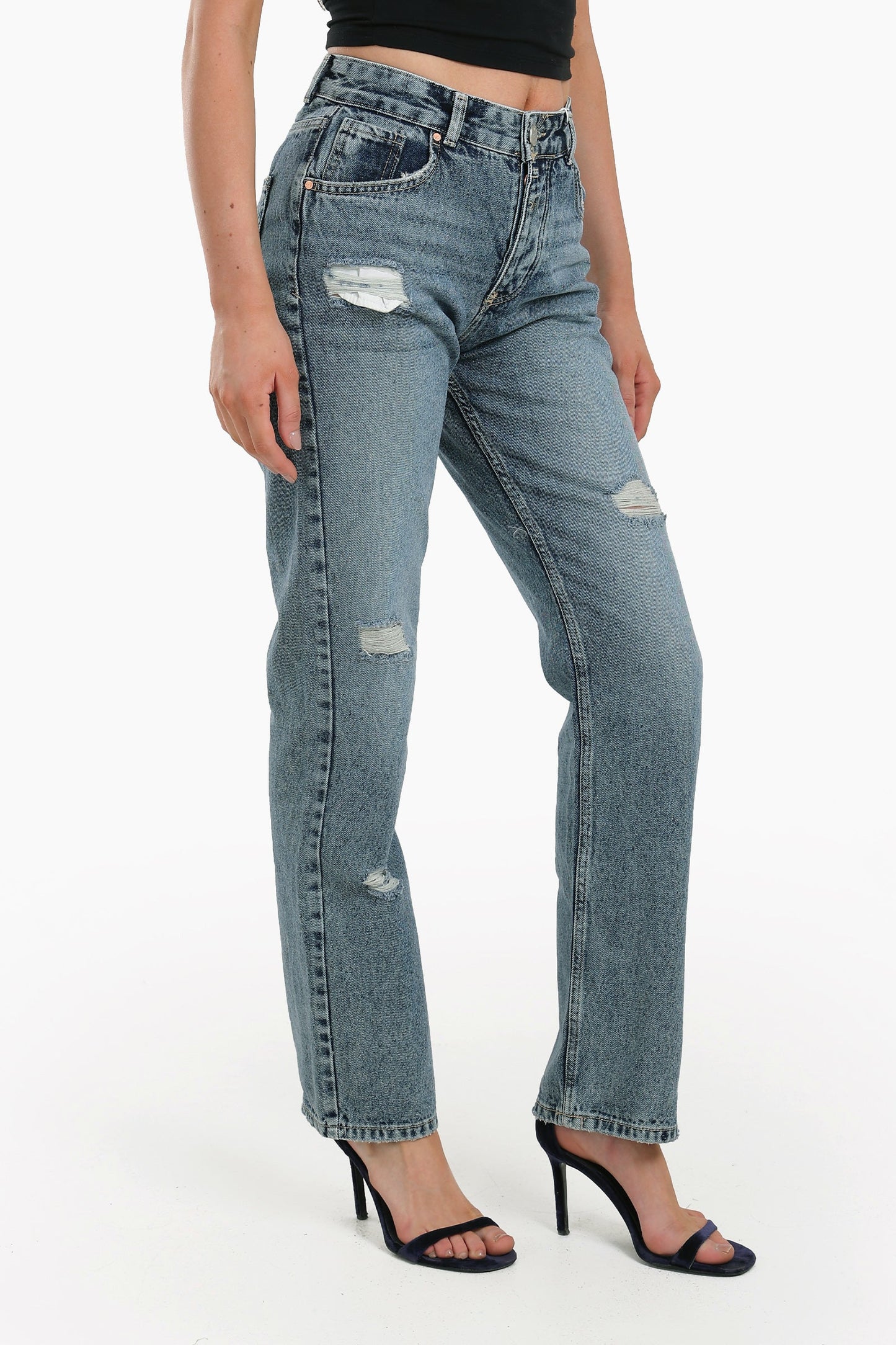 Full Length Ripped Jeans