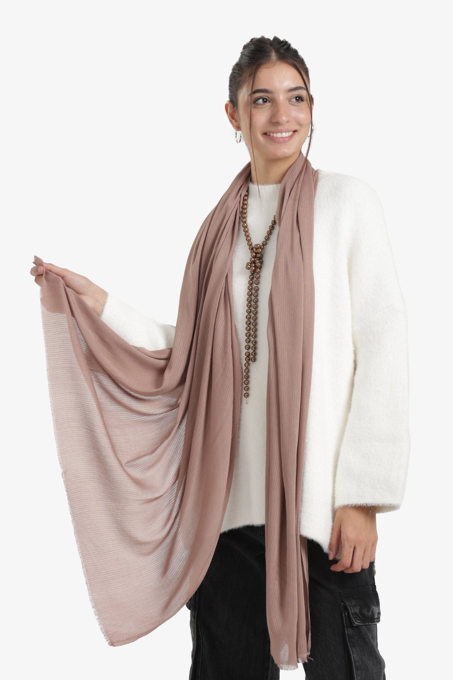 Ribbed Rectangular Scarf