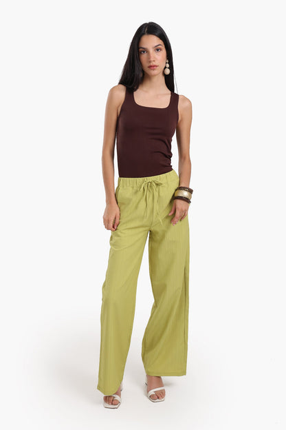 Sleek Solid Patterned Top