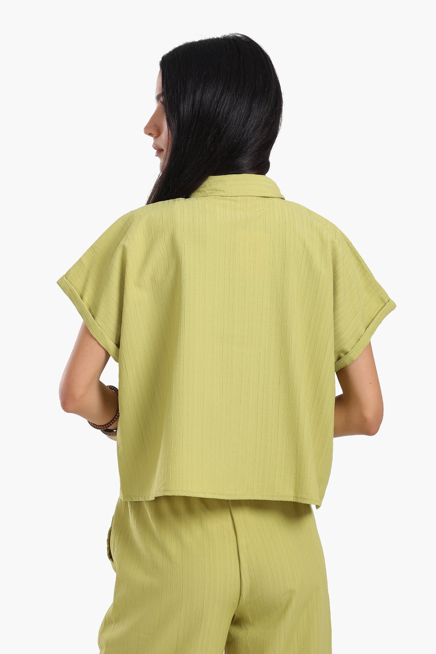 Textured Pattern Lounge Shirt