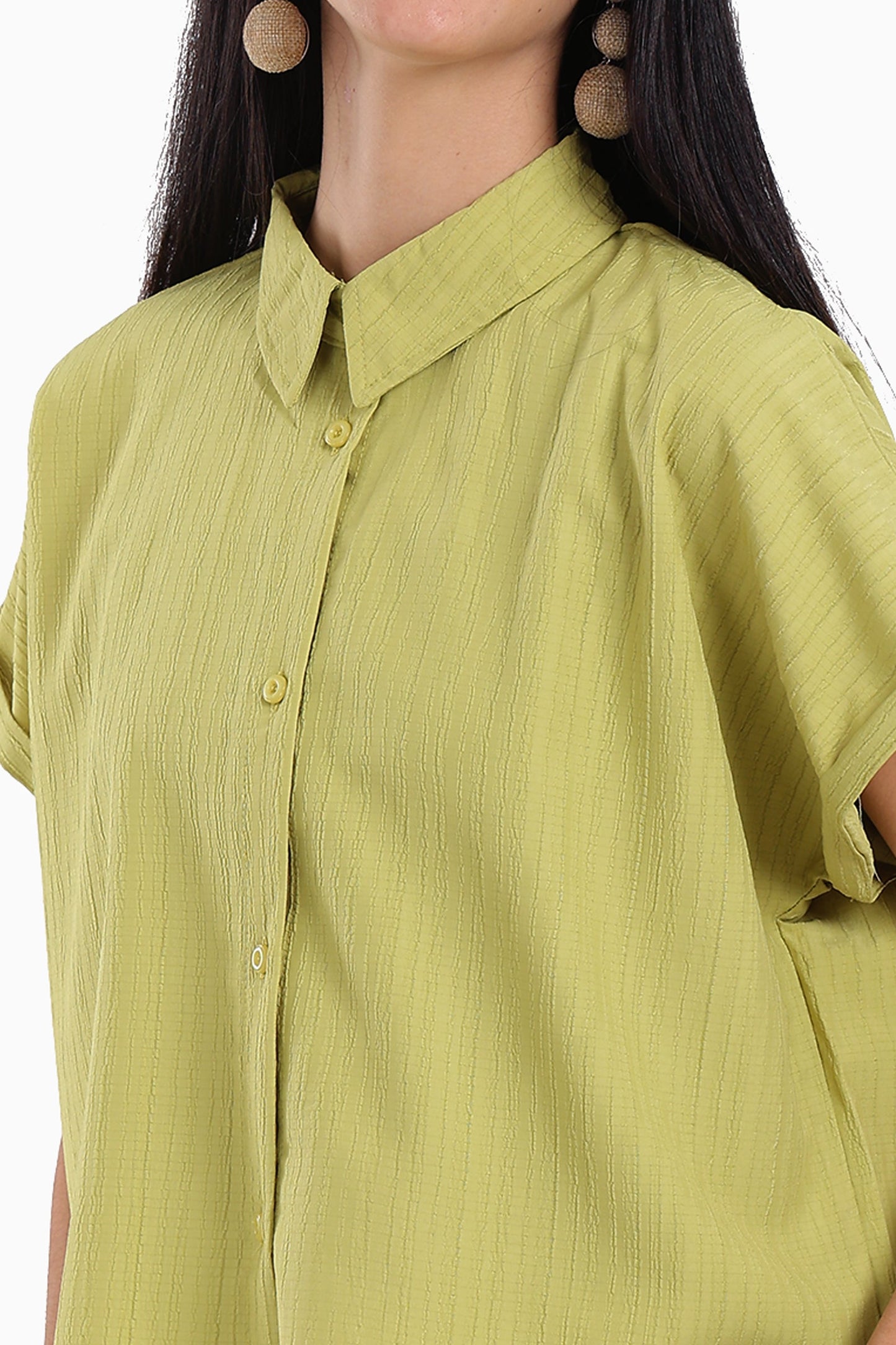 Textured Pattern Lounge Shirt