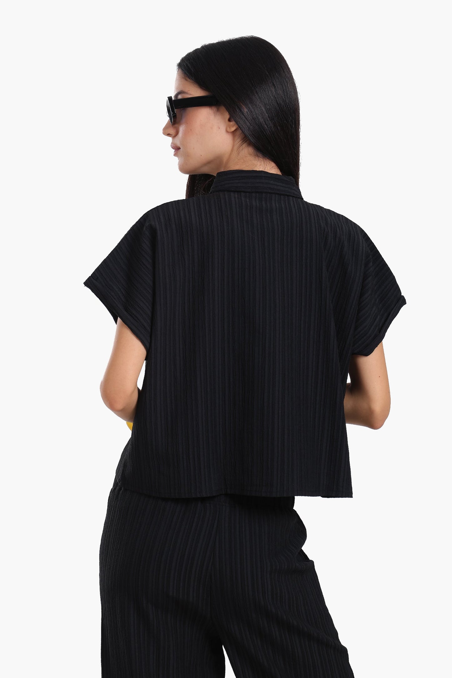 Textured Pattern Lounge Shirt