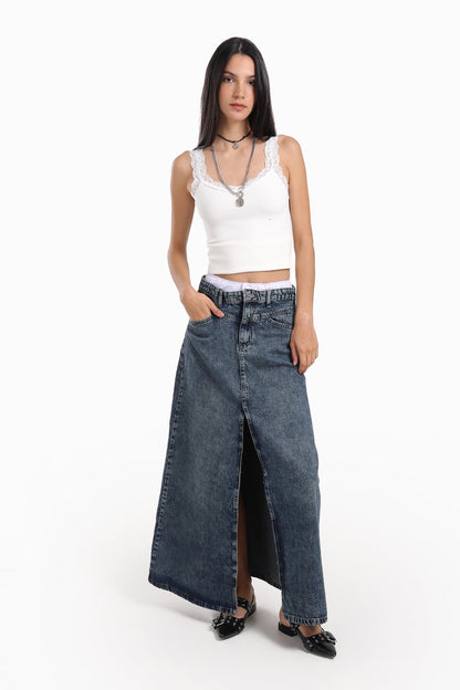 تانك توب بتفاصيل الدانتيل