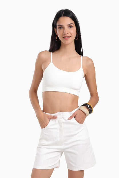 Plunge Round Neck Soft Bra