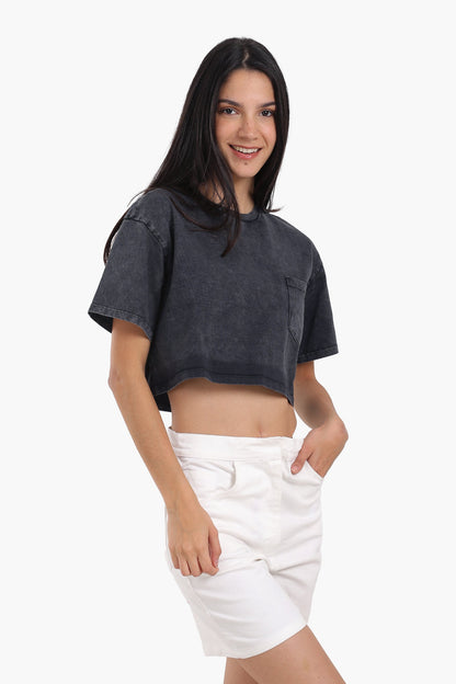 Relaxed Fit Cropped T-Shirt