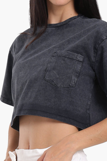 Relaxed Fit Cropped T-Shirt