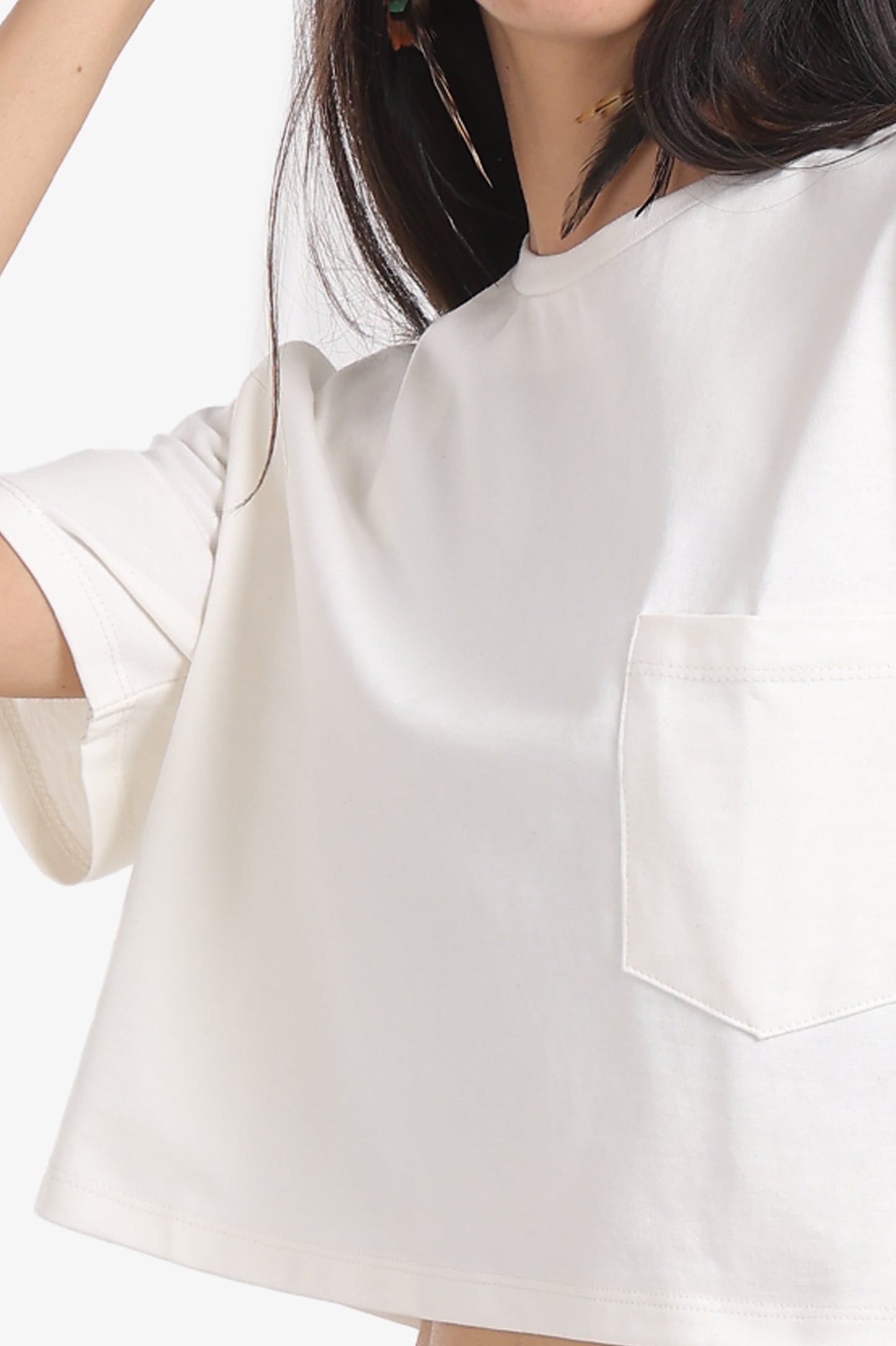 Relaxed Fit Cropped T-Shirt