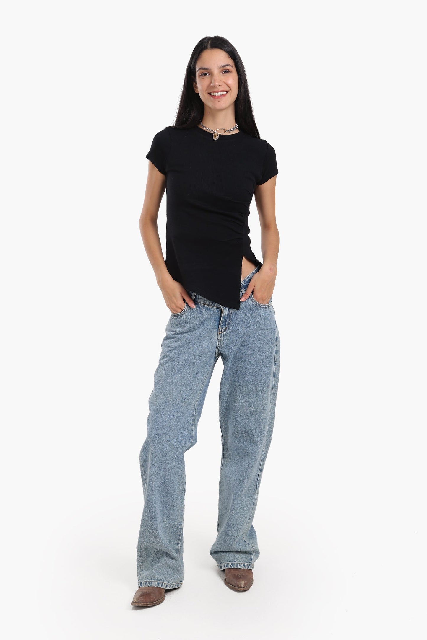 Unique Asymmetrical Hem Top