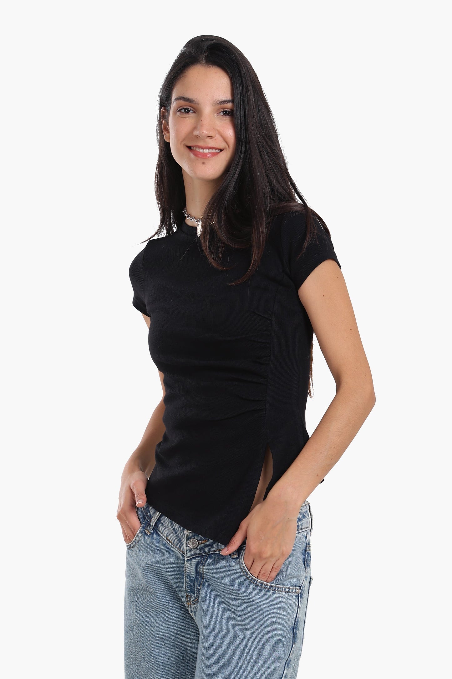 Unique Asymmetrical Hem Top
