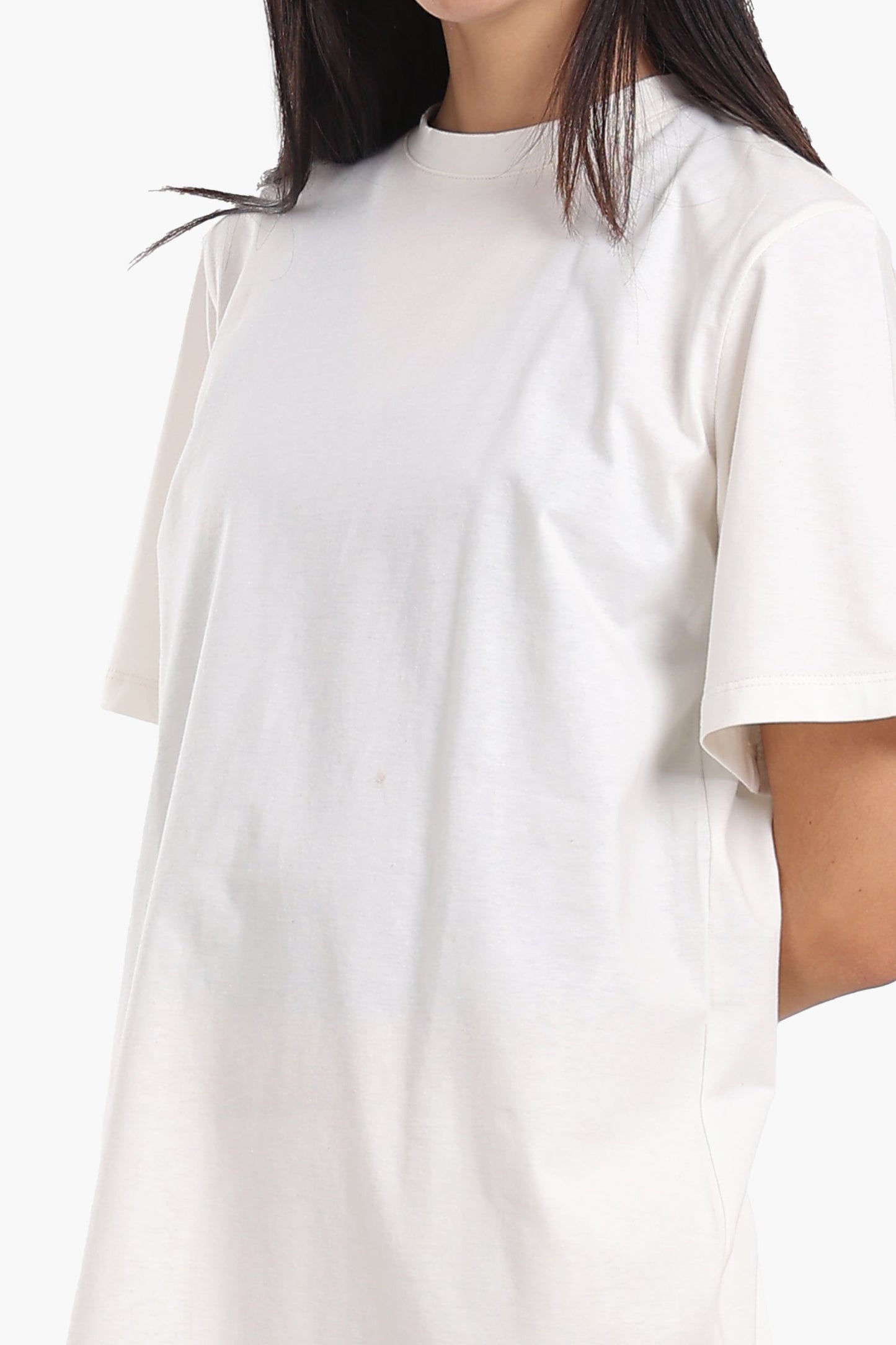 Short Sleeves Cotton Mini Dress