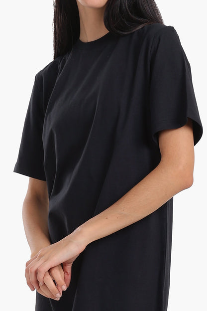 Short Sleeves Cotton Mini Dress