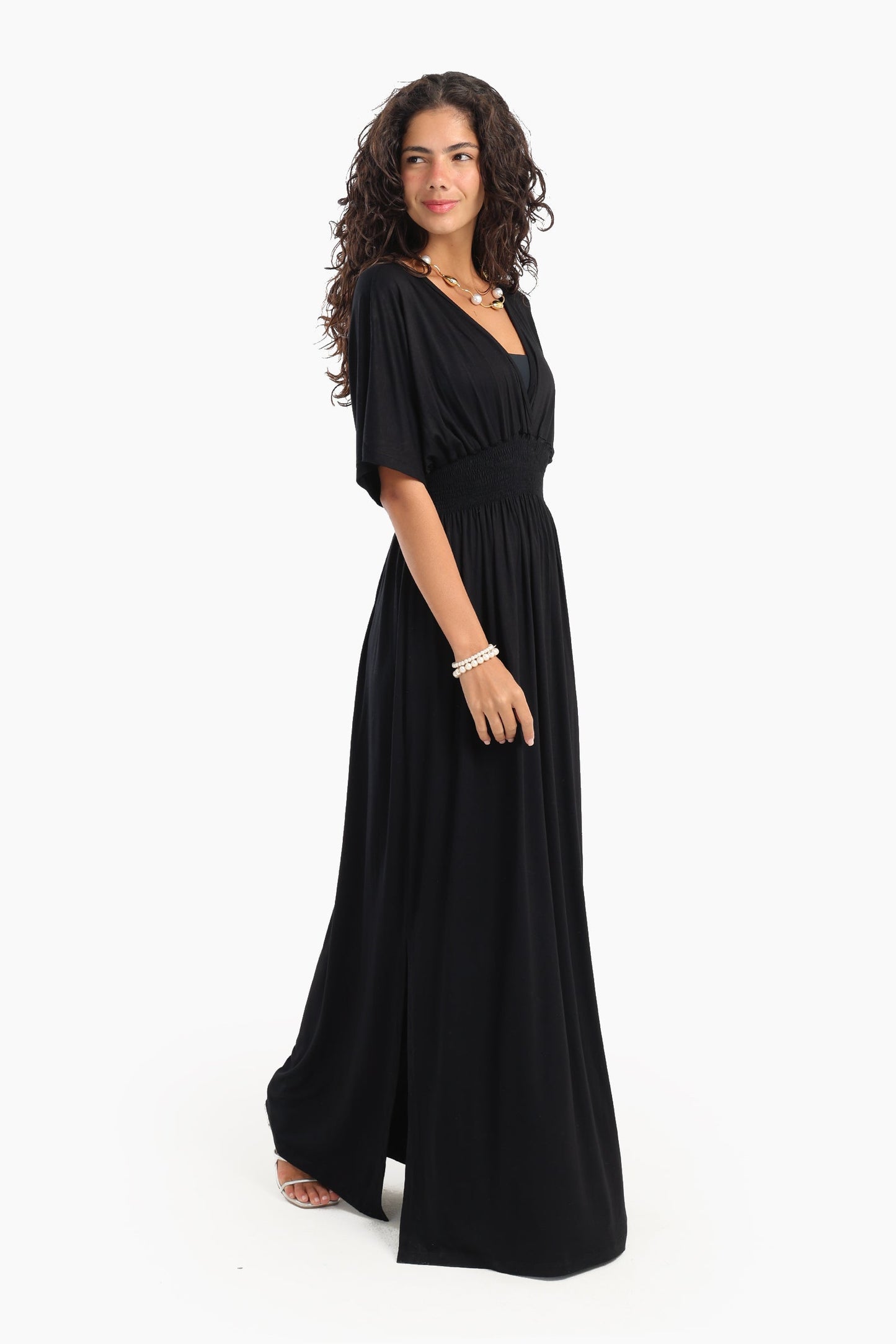 Comfy Nightgown With Side Slits