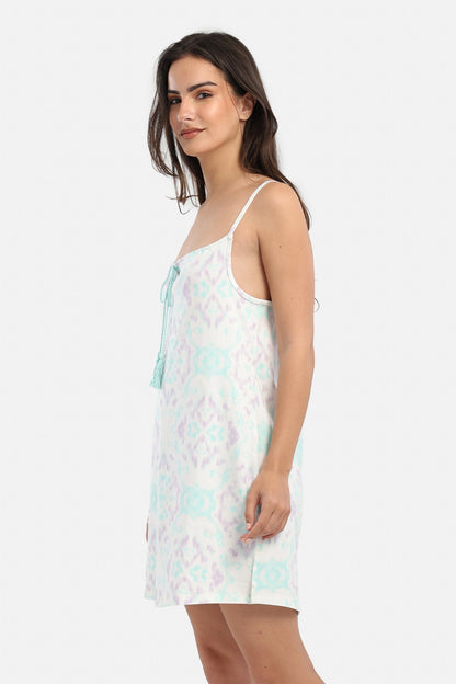 Sleeveless Cotton Nightgown