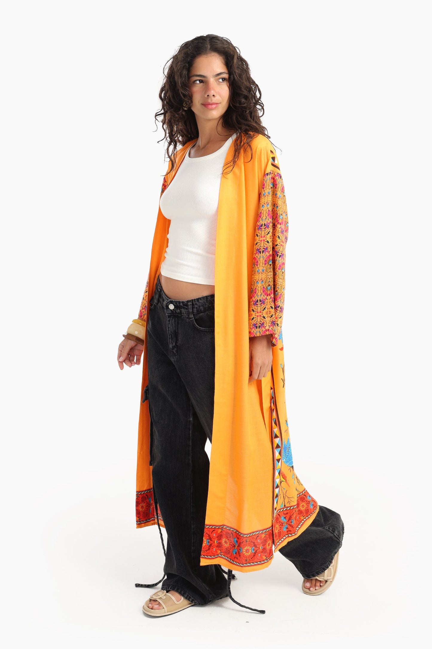 Chic Printed Colored Kimono