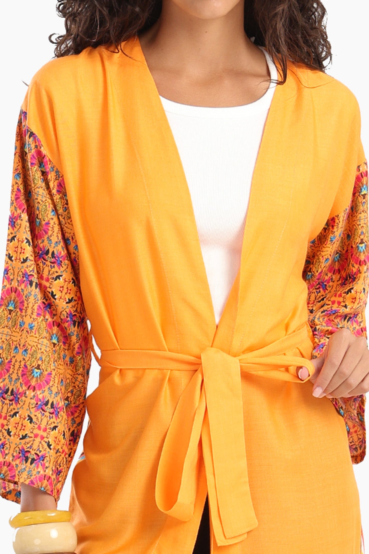 Chic Printed Colored Kimono