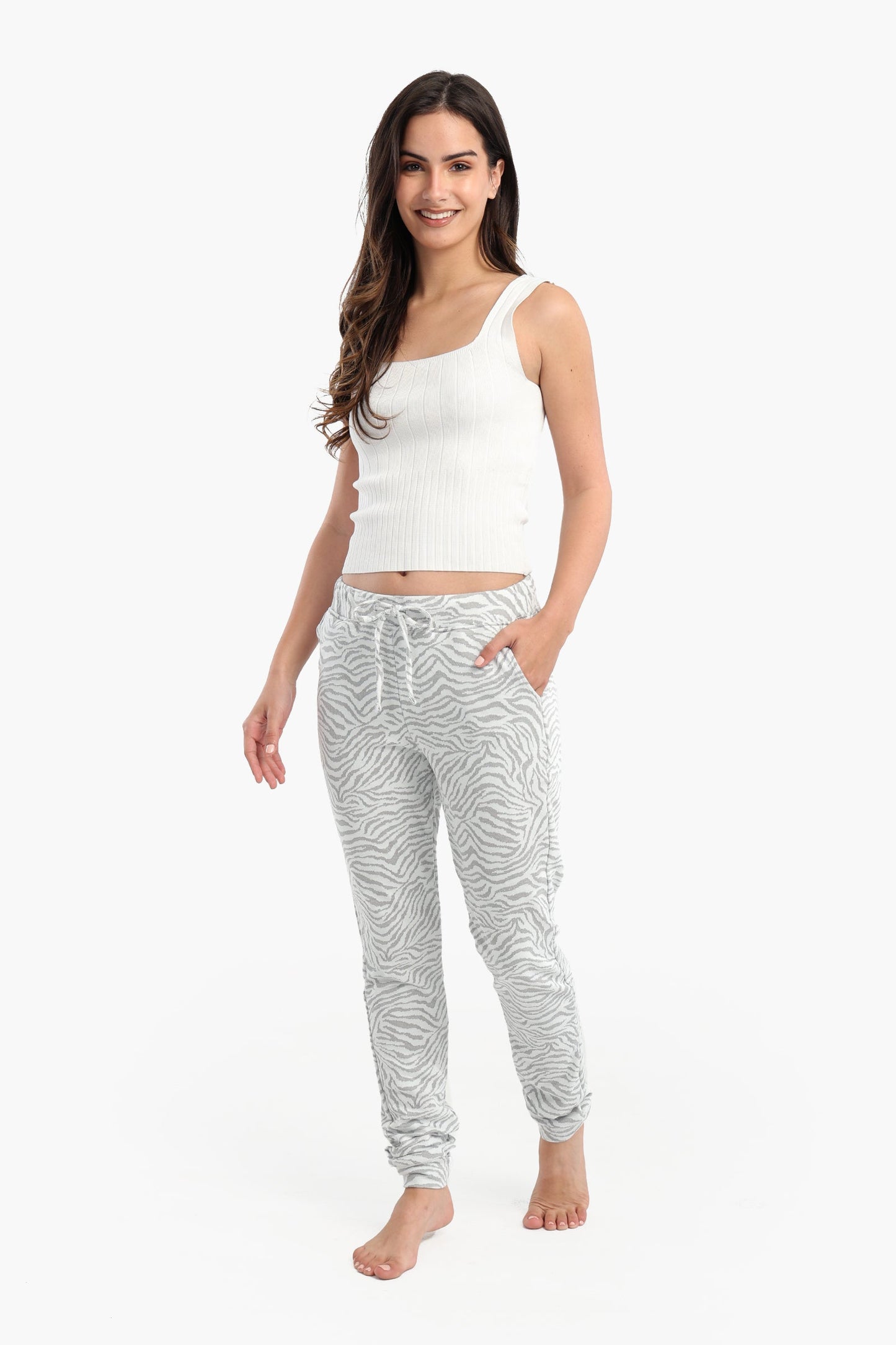 Carrot Leg Pyjama Pants