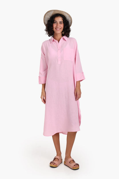 3/4 Sleeves Midi Dress