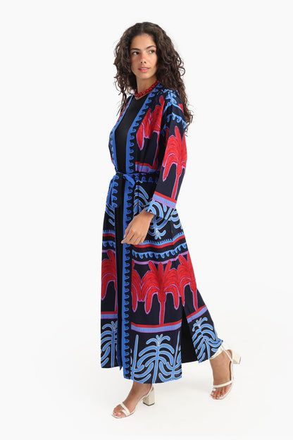 كارديجان مطبوع عليه نخيل