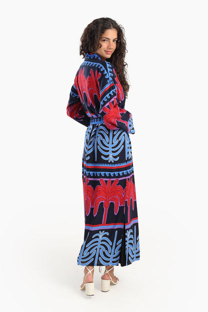 كارديجان مطبوع عليه نخيل