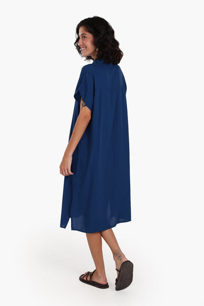 Short Sleeves Midi Dress