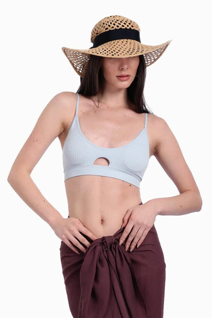 Soft Bra with Keyhole Design