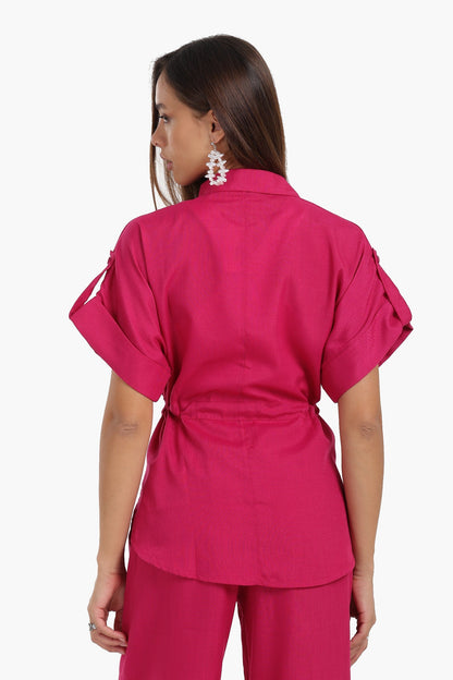 Lounge Shirt with Drawstring Waist