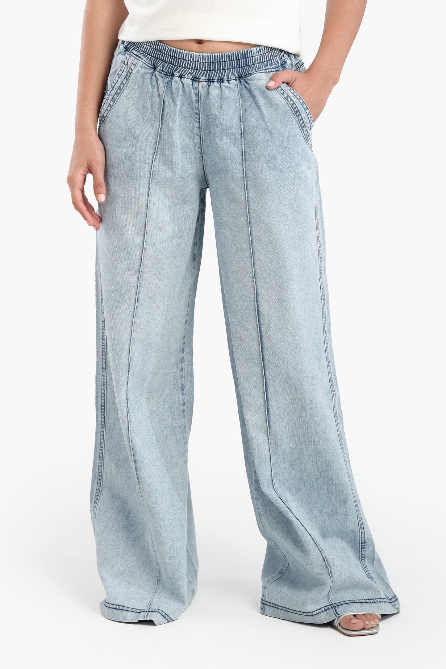 Relaxed-Fit Denim Pants