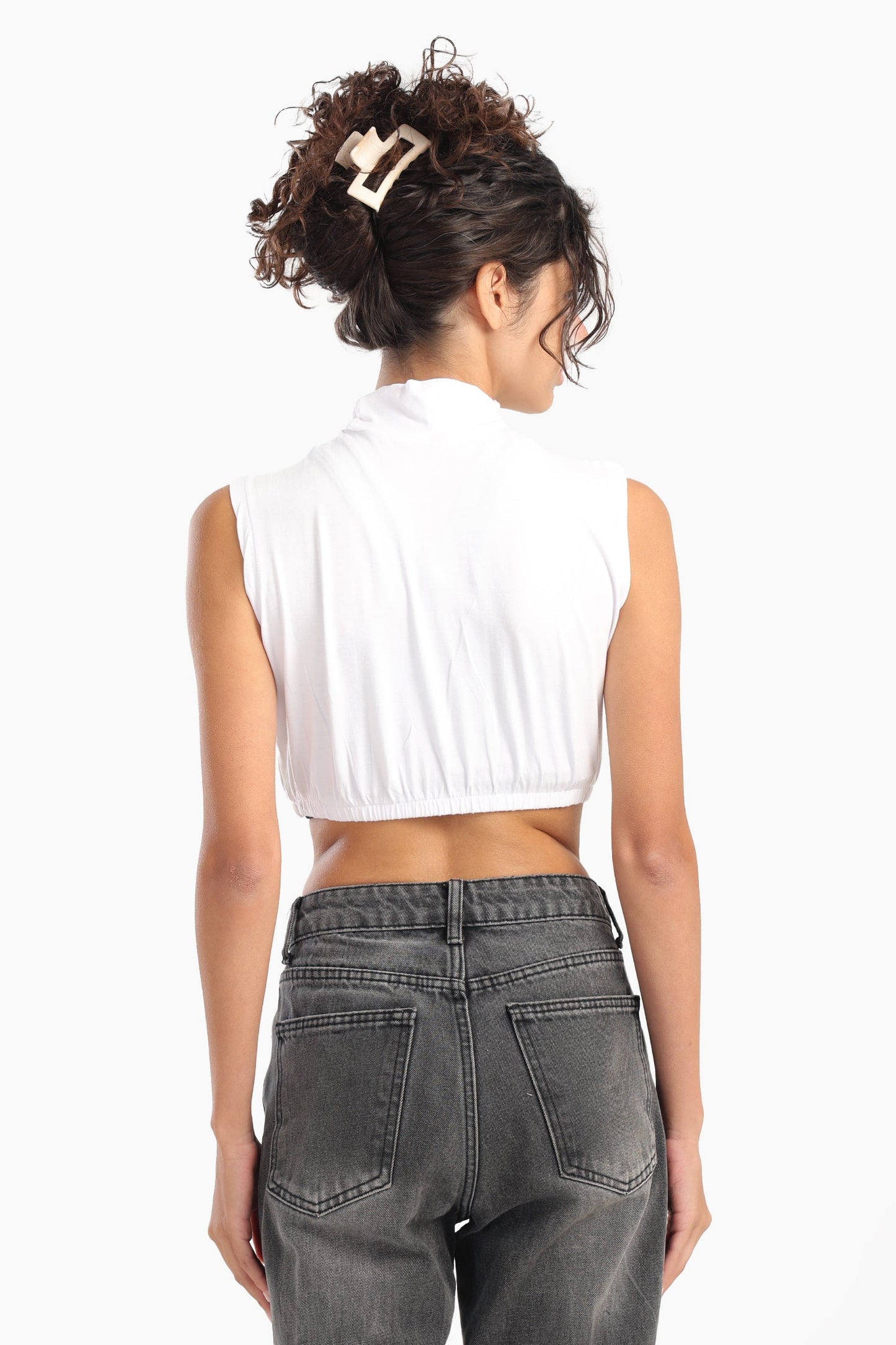 High Neck Sleeveless Neck Cover