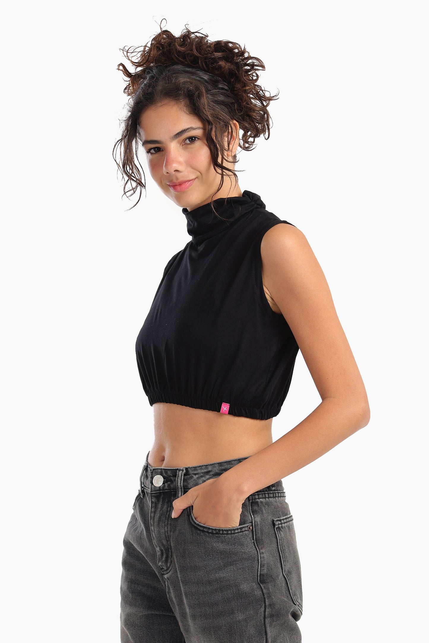 High Neck Sleeveless Neck Cover